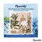 Figured'Art Mini Paint by Numbers Kit for Adults with Frame Woman in the room with plants Small format 8"x8" - Craft Art Painting DIY Canvas Already Stretched on a Wooden Frame
